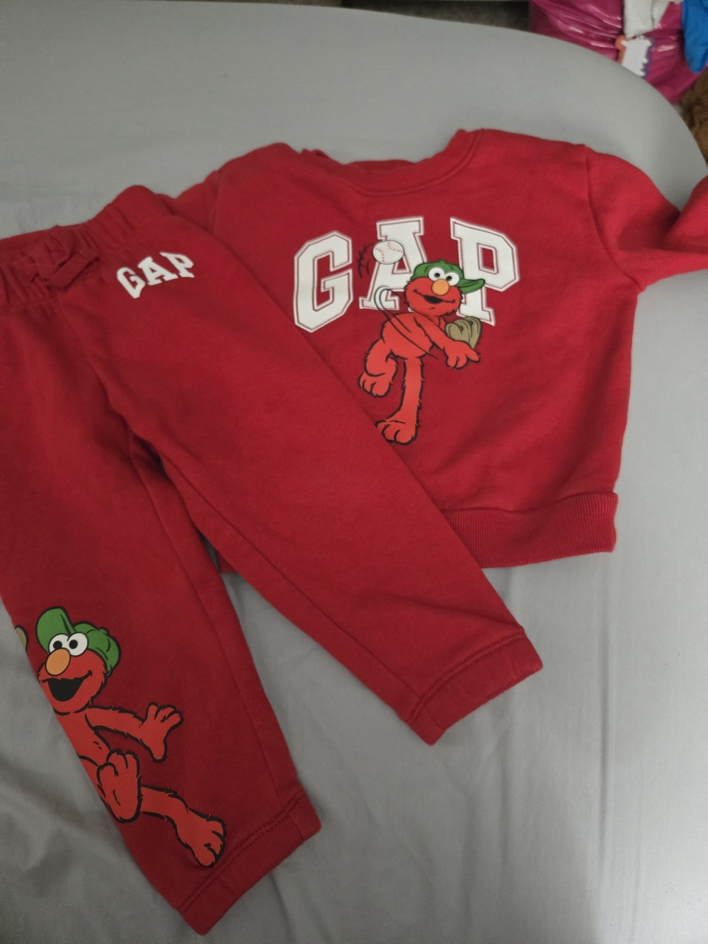 GAP Red Elmo Two-Piece Sweatshirt & Joggers Set